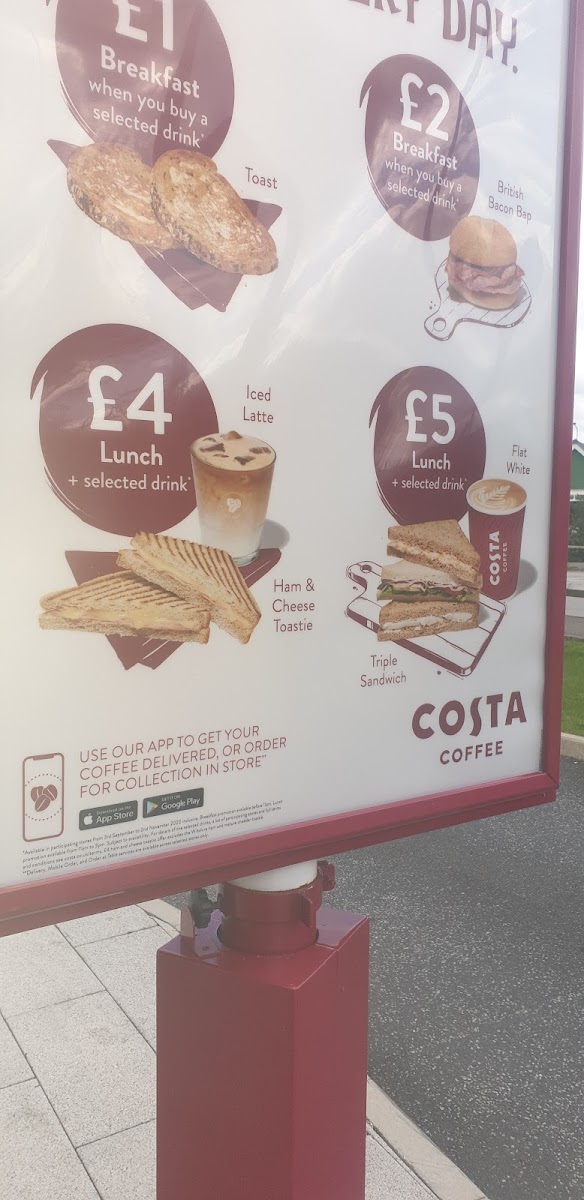 Menu Costa Coffee Drive-Thru-1